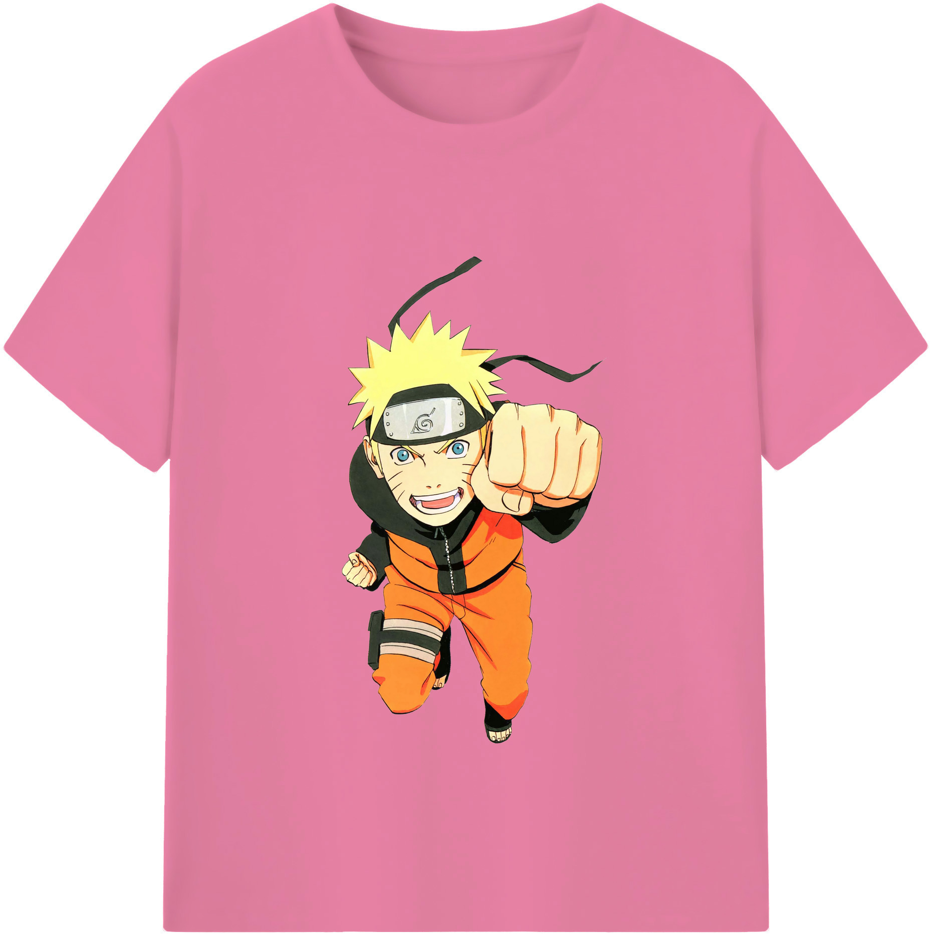 （画像用） NARUTO -ナルト- うずまき ナルト Uzumaki Naruto 綿100％半袖Tシャツ（フロントプリント）